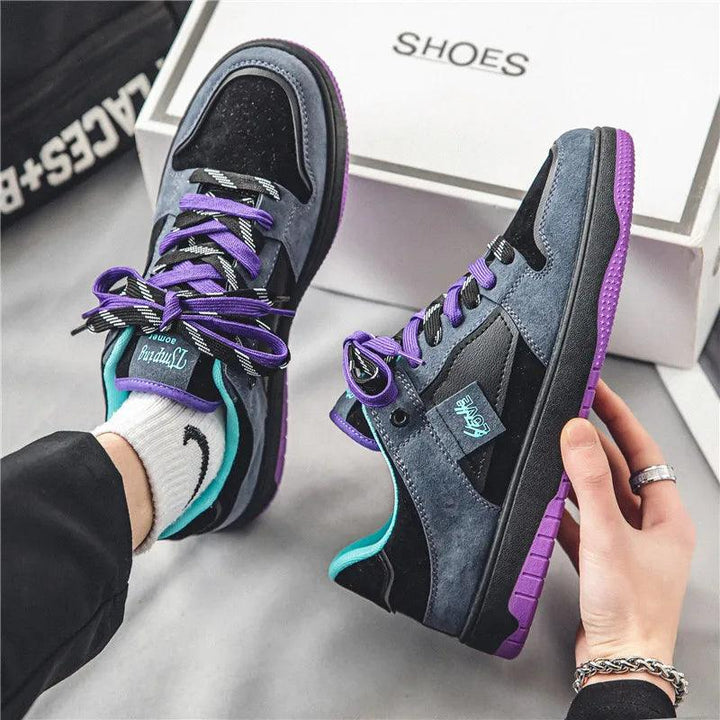Drune | Niedrige Skate Schuhe Mit Kontrastierenden Schnürsenkeln