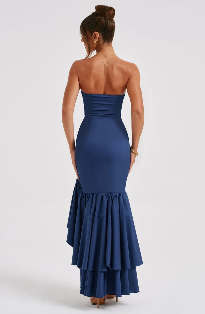 Drune | Ärmelloses Maxikleid Mit Schlitz Und Rüschen Für Frauen