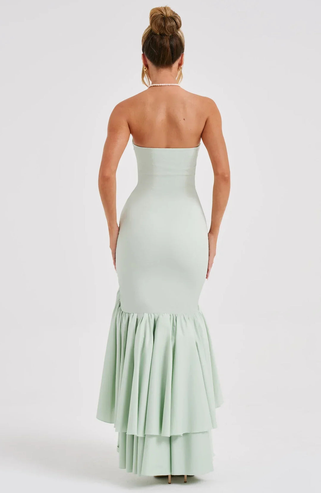Drune | Ärmelloses Maxikleid Mit Schlitz Und Rüschen Für Frauen