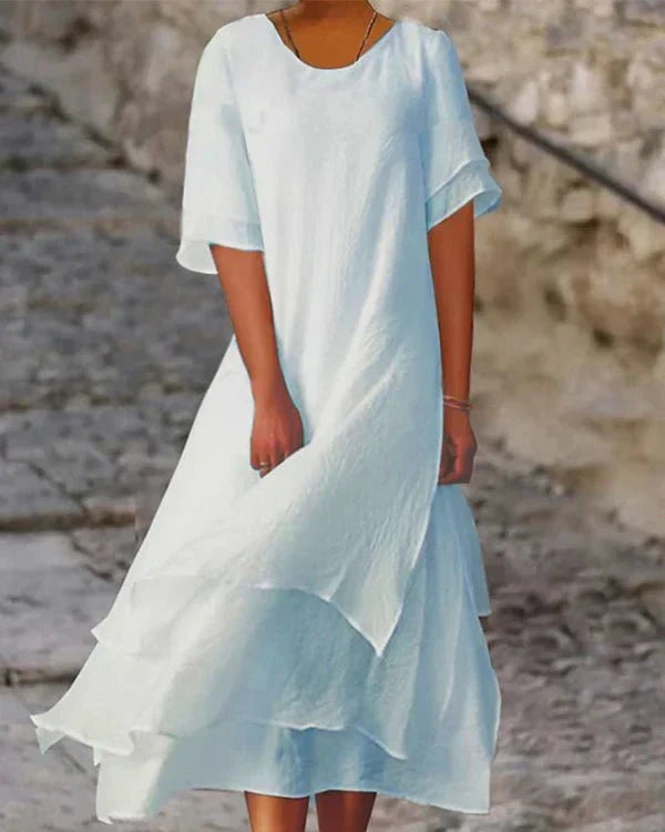 Drune | Leichtes Sommerkleid aus Baumwolle für Elegante Auftritte