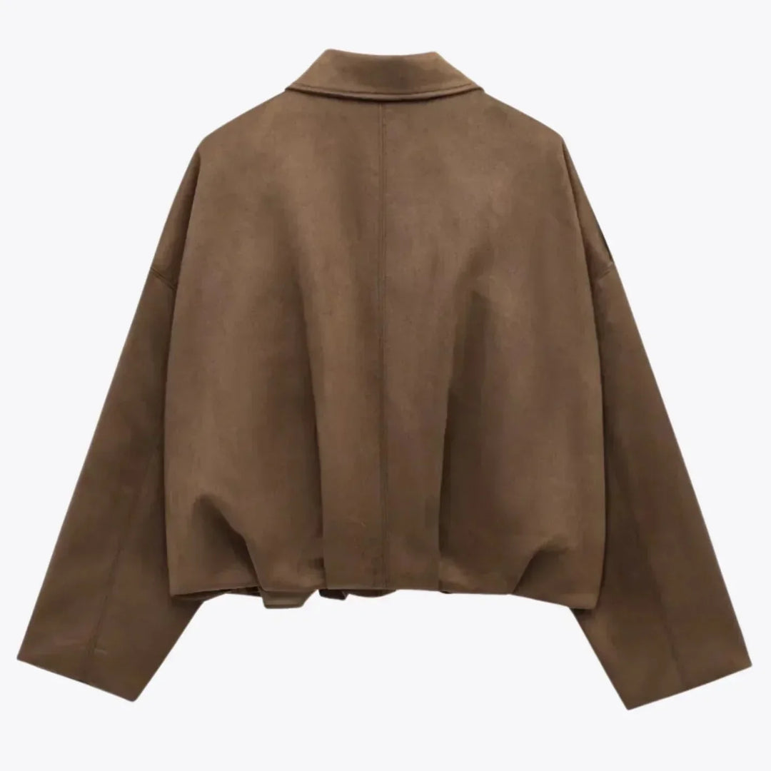 Drune | Damen Oversized Wildleder Lederjacke