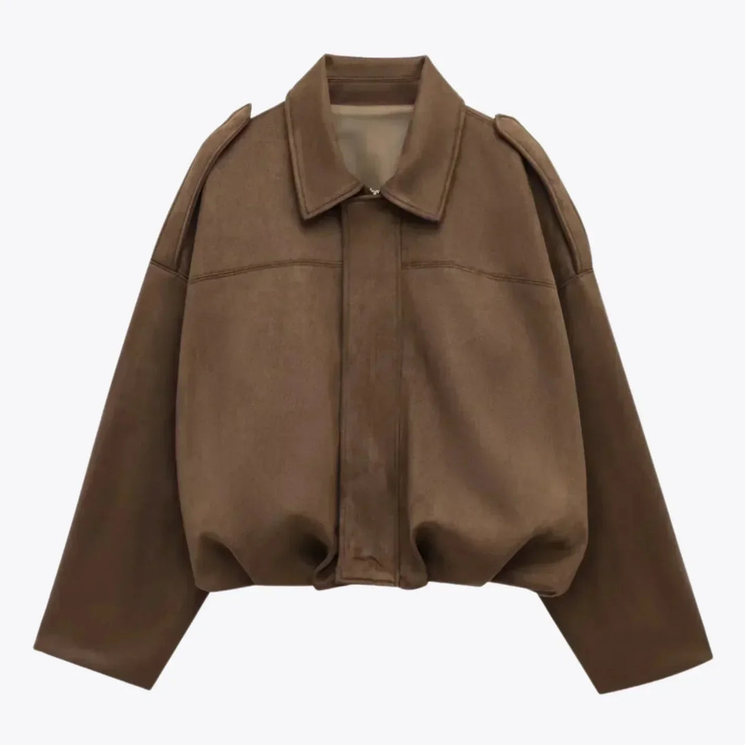 Drune | Damen Oversized Wildleder Lederjacke