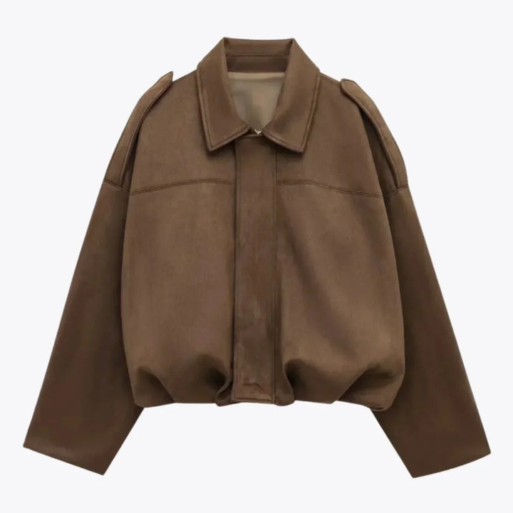 Drune | Damen Oversized Wildleder Lederjacke