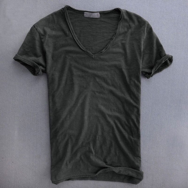 Drune | Herren T-shirt Klassisches Slim Fit Shirt Aus Weichem Material