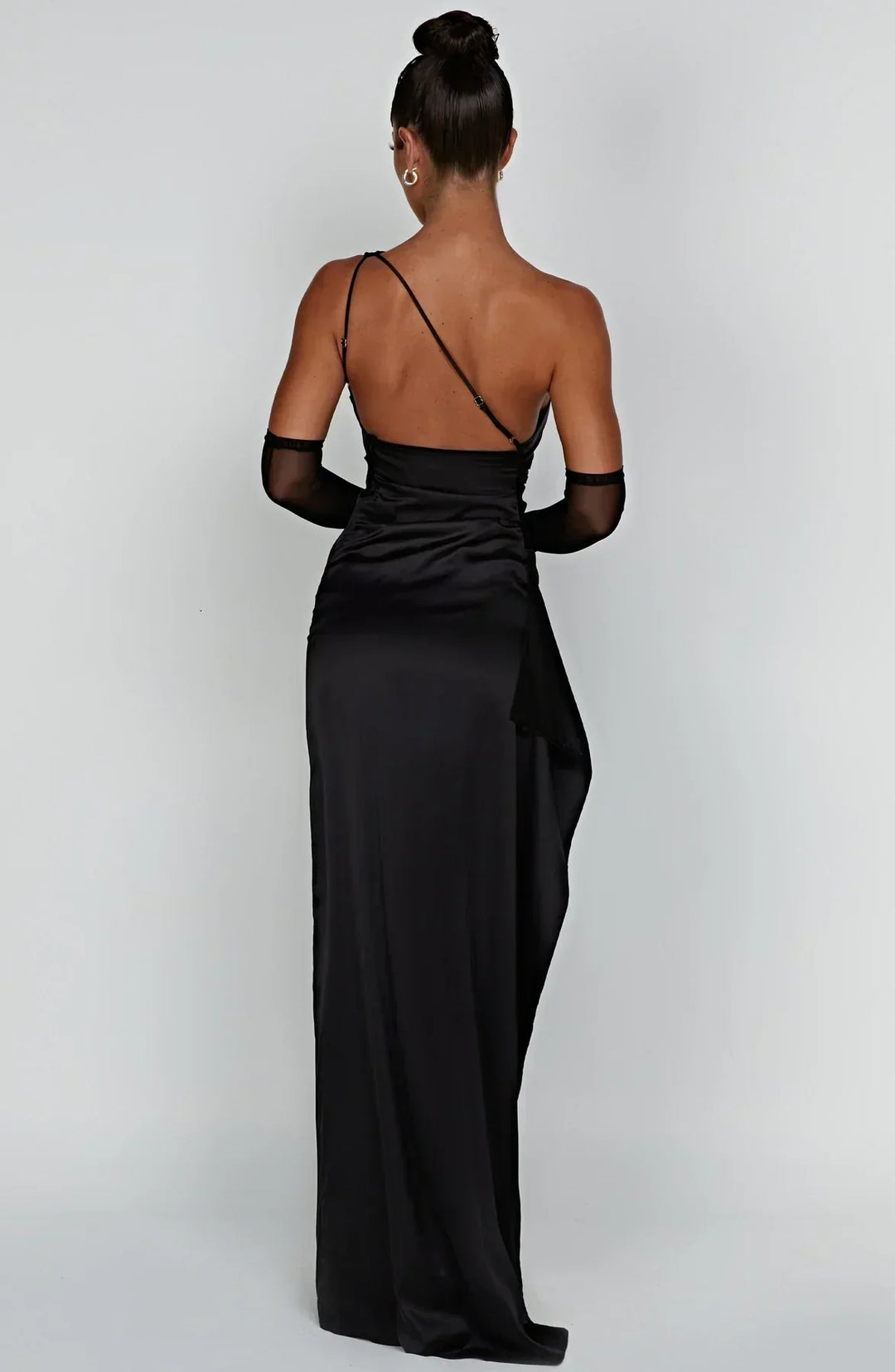 Drune | One-Shoulder-Schlitzkleid Aus Satin