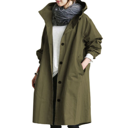 Drune | Modischer langer Trenchcoat Damen