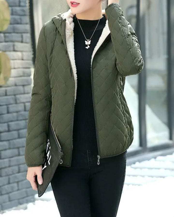 Drune | Armeegrüne Stylische Winterjacke