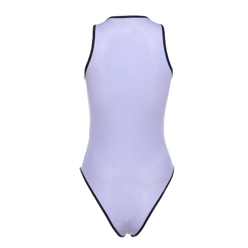 Drune | Athletic Contrast Träger Kreuzgurt Mesh Bodysuit