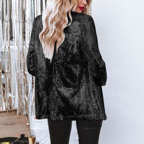Drune | Stilvolle Winter Schicke Glitzer Blazer Für Frauen