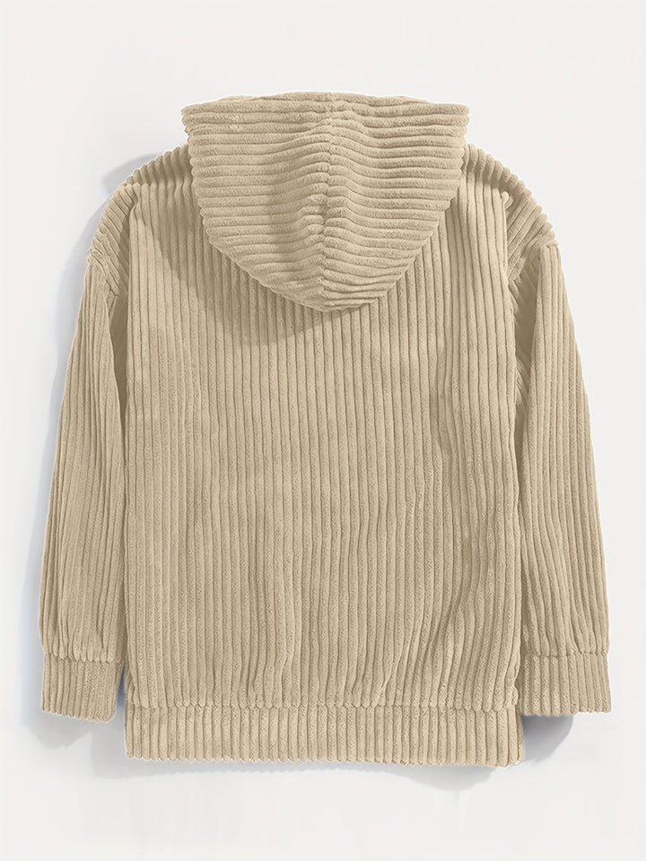 Drune | Pullover Mit Kapuze Aus Cord