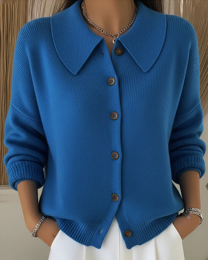 Drune | Pullover mit Knopfleiste Am Revers