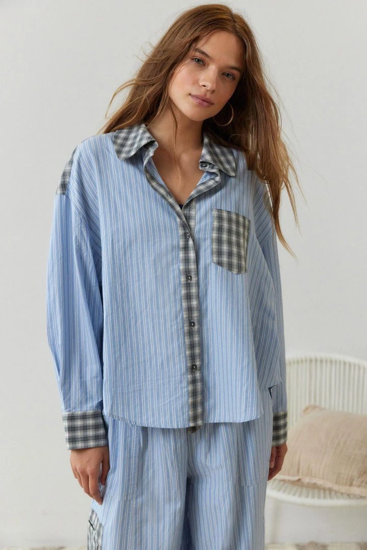 Drune | teilige lässige Pyjama-Set - entspannte Damen Schlafmode