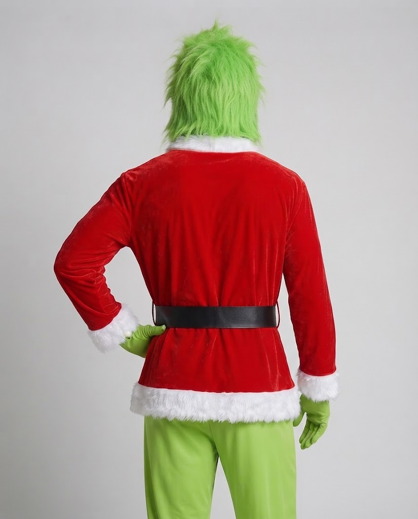 Herren Kostüm als grüner Weihnachtsgeist Drune