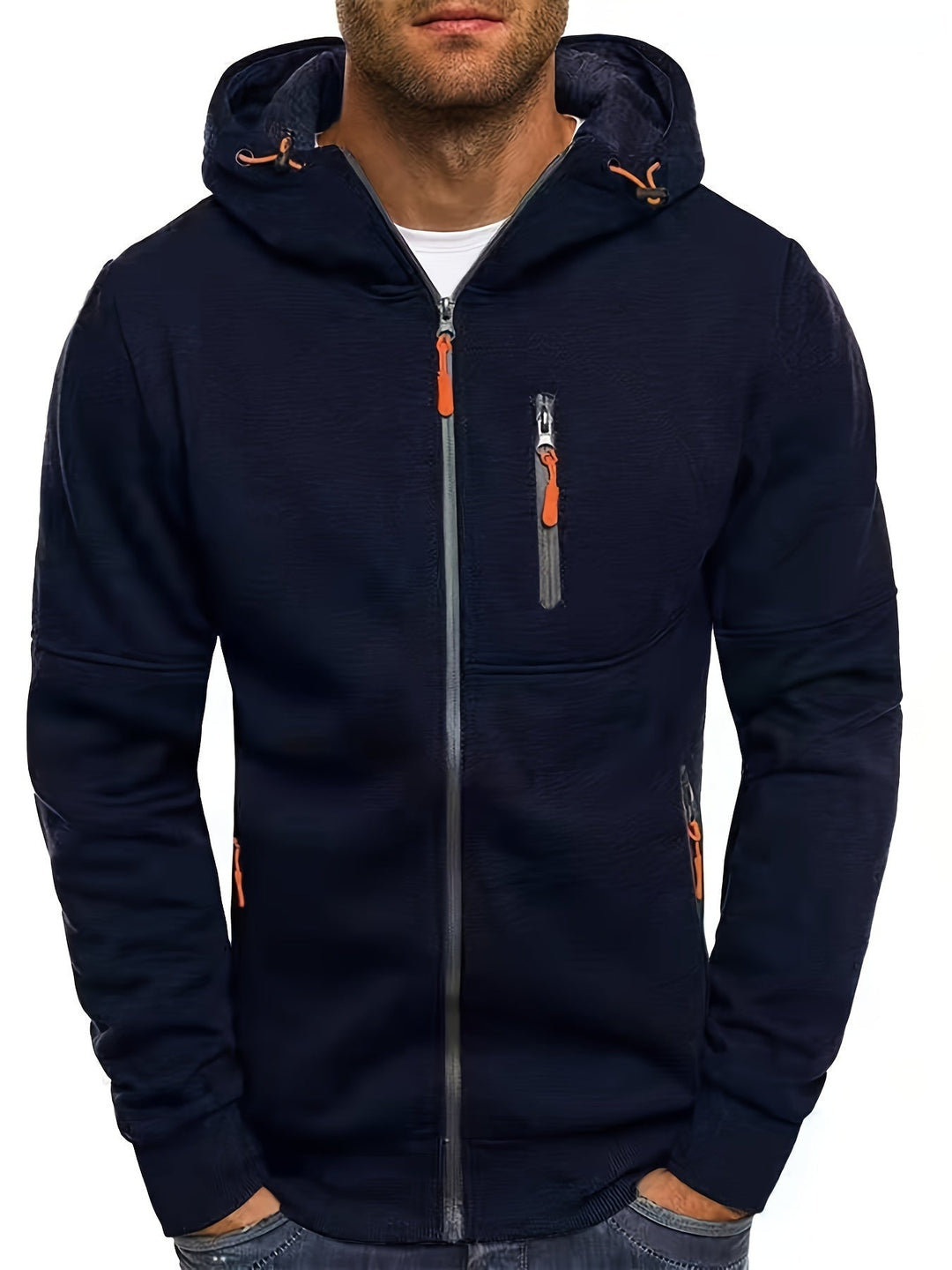 Drune | Sportliche Kapuzenjacke mit Reißverschluss Bequem und Atmungsaktiv Perfekt Für Outdoor-aktivitäten
