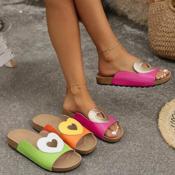 Drune | Sandals Love with Heart Shape Design