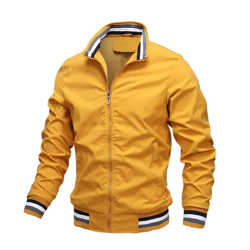 Drune | Sportliche Gestreifte Herren Mitteljahresjacke