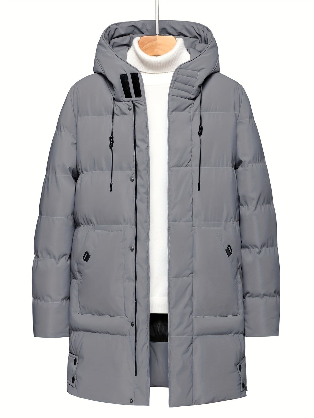 Drune | Fleece-Gefütterte Reißverschluss Vorderseite Winter Jacke Für Herren - Perfekt für Outdoor-Aktivitäten