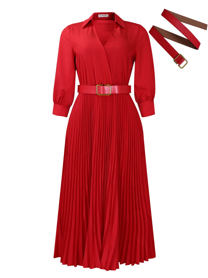 Drune | Women 's solide Farbe große Größe Kleid