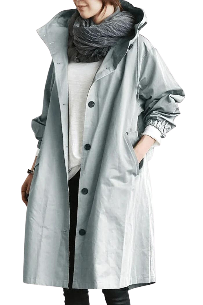 Drune | Übergroße Kapuzen Windbreaker Regenjacke
