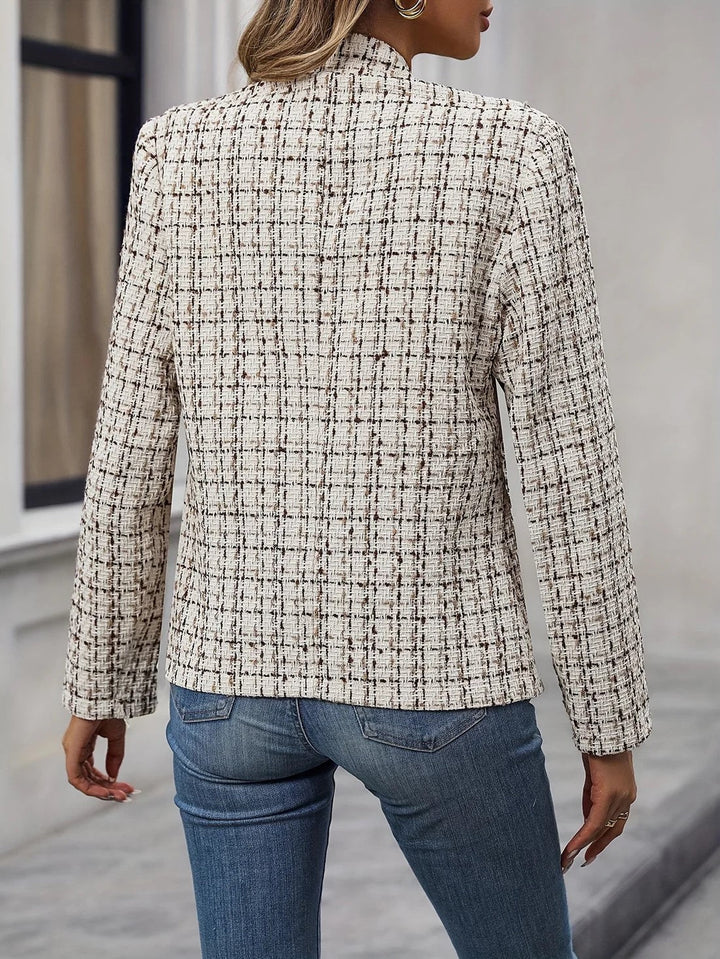 Drune | Business Blazer mit Reverskragen und Karomuster