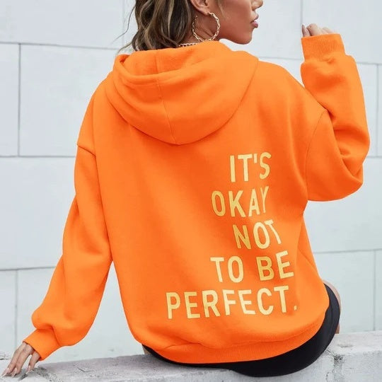 Drune Damen Hoodie mit Rückenprint und Kapuze