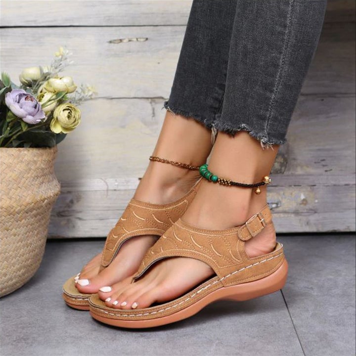 Drune | Orthopädische Soman-Strandflip-Flops für Komfort