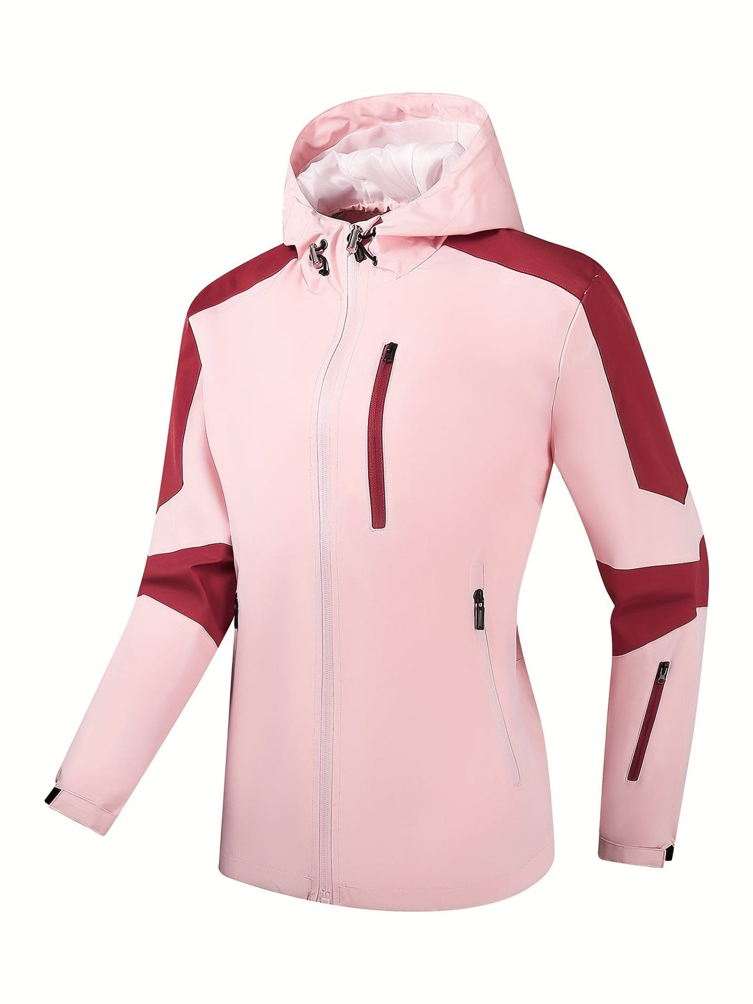 Drune | Sportliche Damen Outdoorjacke mit Kapuze und Taschen mit Reißverschluss