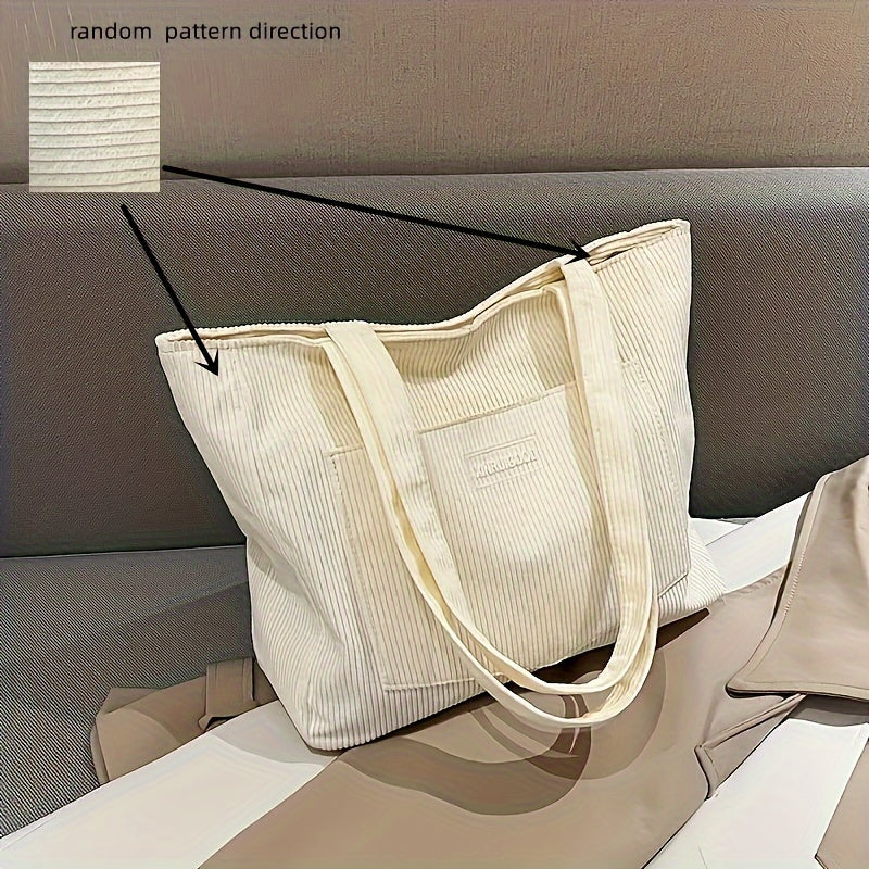Drune | Elegante Damen-Tasche Aus Hochwertigem Cordstoff Vegan Leather
