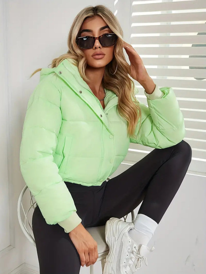 Drune | Gekürzte Puffer Winterjacke für Damen