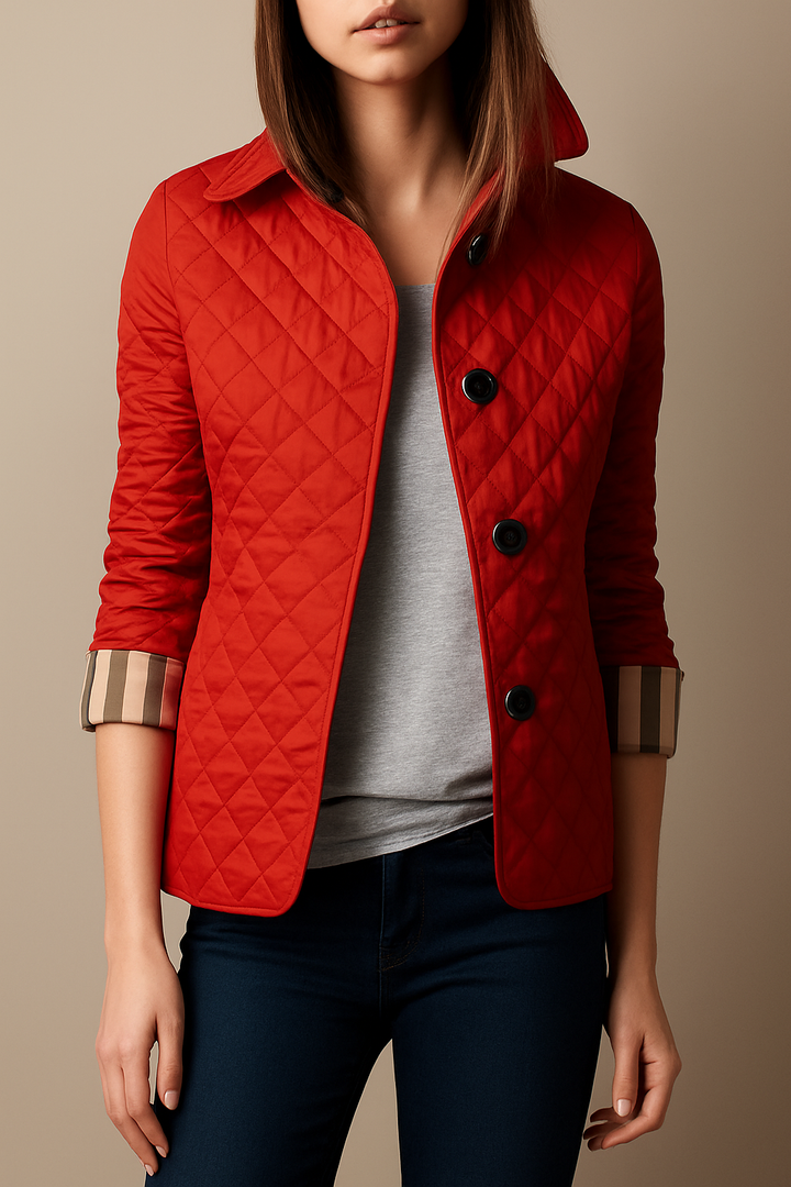 Drune | Steppjacke mit umgeschlagenem Kragen