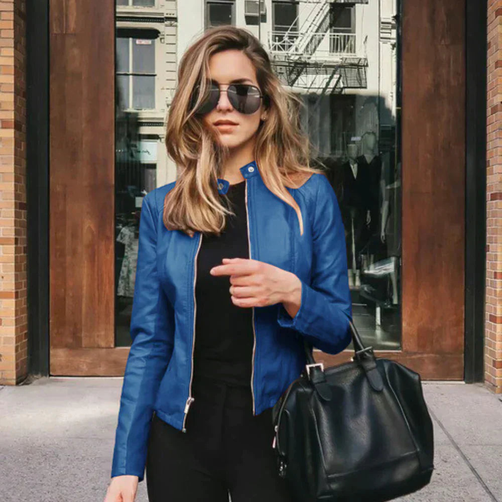 Drune | Elegante Italienische Lederbikerjacke