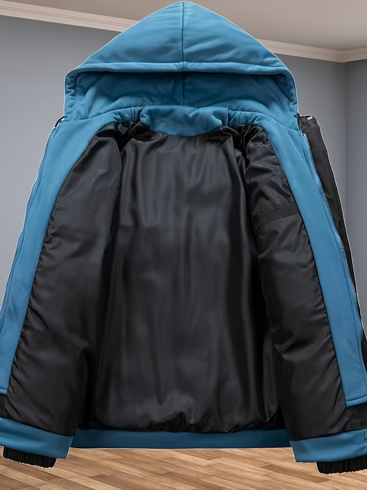Drune | Verdickte Mittel-Lange Reißverschluss Winter Jacke Für Herren - Perfekt für Outdoor-Aktivitäten