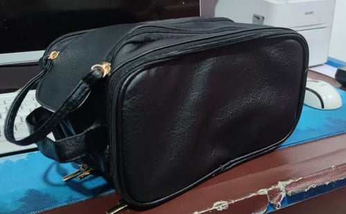 Drune PU-Leder Kosmetiktasche mit U-förmigem Design