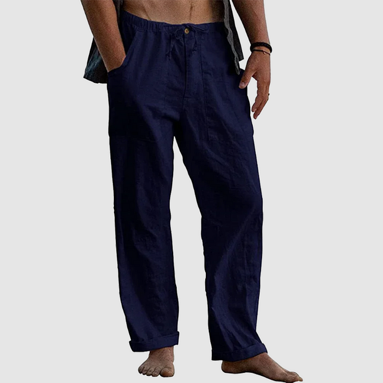 Drune | Lässige Leinenhose mit Kordelzug