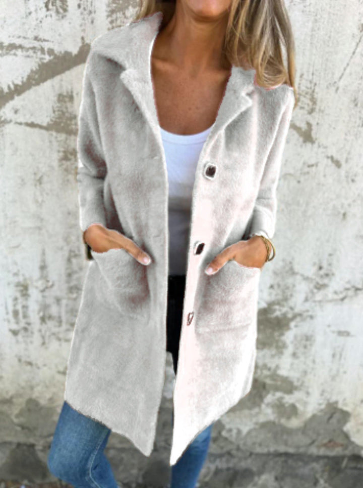 Drune | Lange Jacke mit Knöpfen