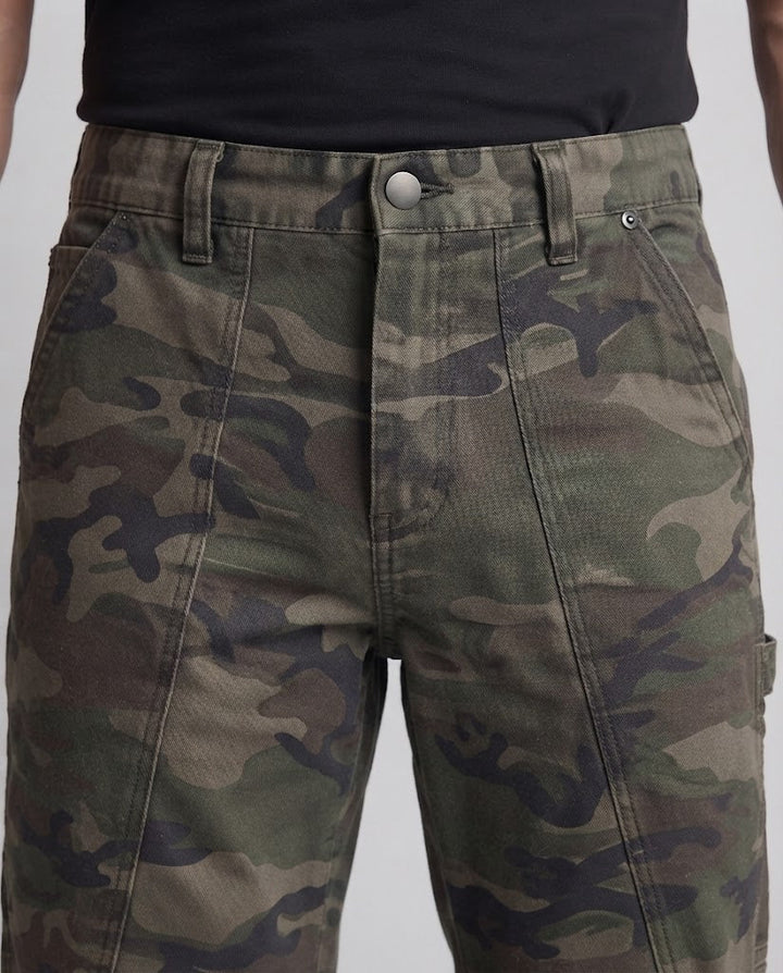 Stylische Herren Cargo-Hosen mit Camouflage-Muster Drune