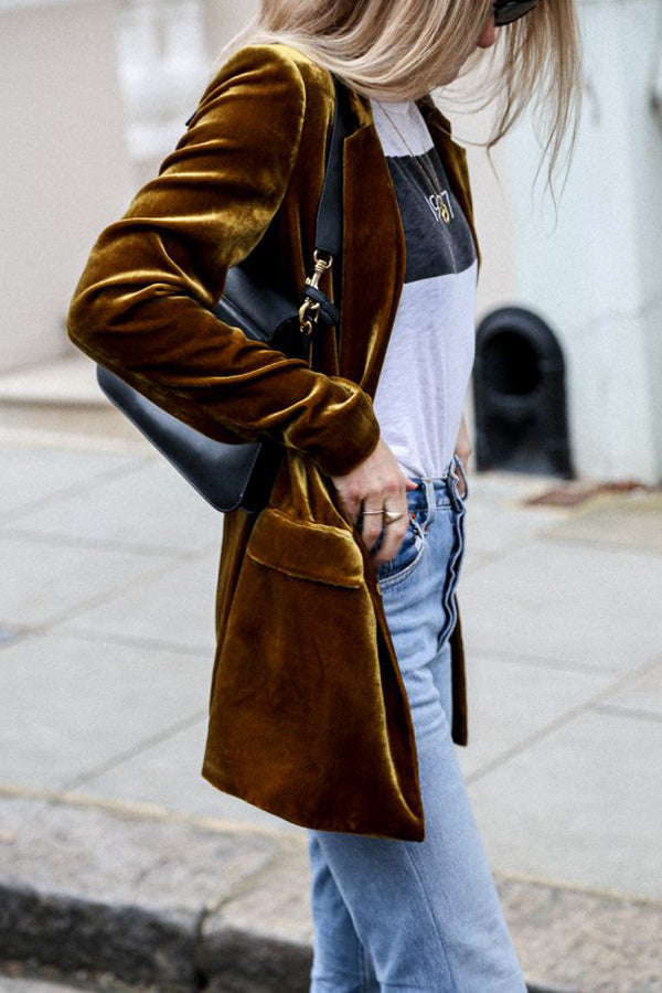 Drune | Blazer aus Samt im Streetstyle