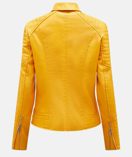 Drune | Stylish women's biker jacket made of faux leather