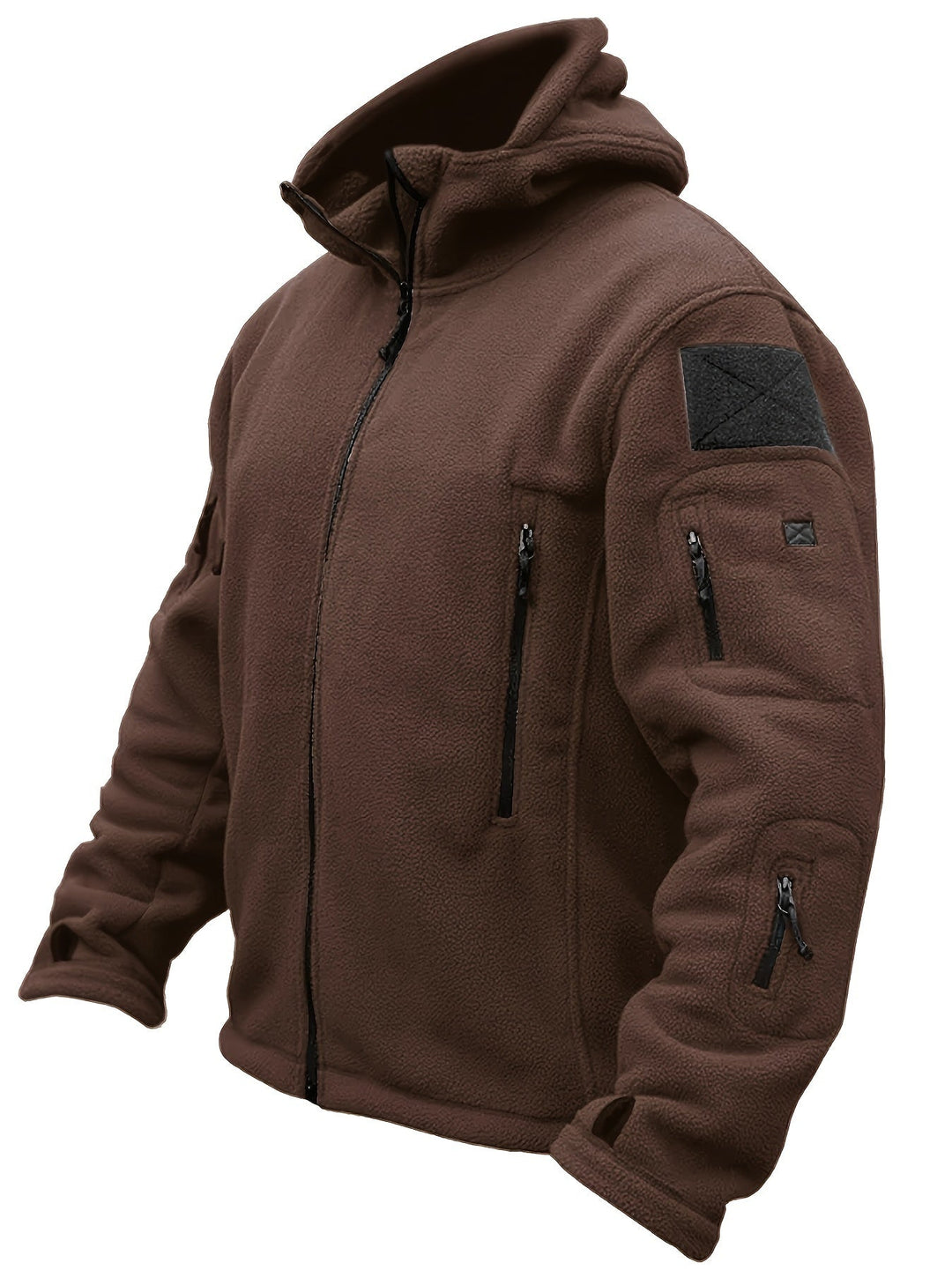 Drune | Fleece-Reißverschluss-Winddichte Outdoorjacke Für Herren - Perfekt für Outdoor-Aktivitäten