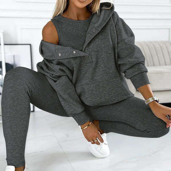 Drune | 3-Teiliges Damen-Sportset Für Herbst Und Winter