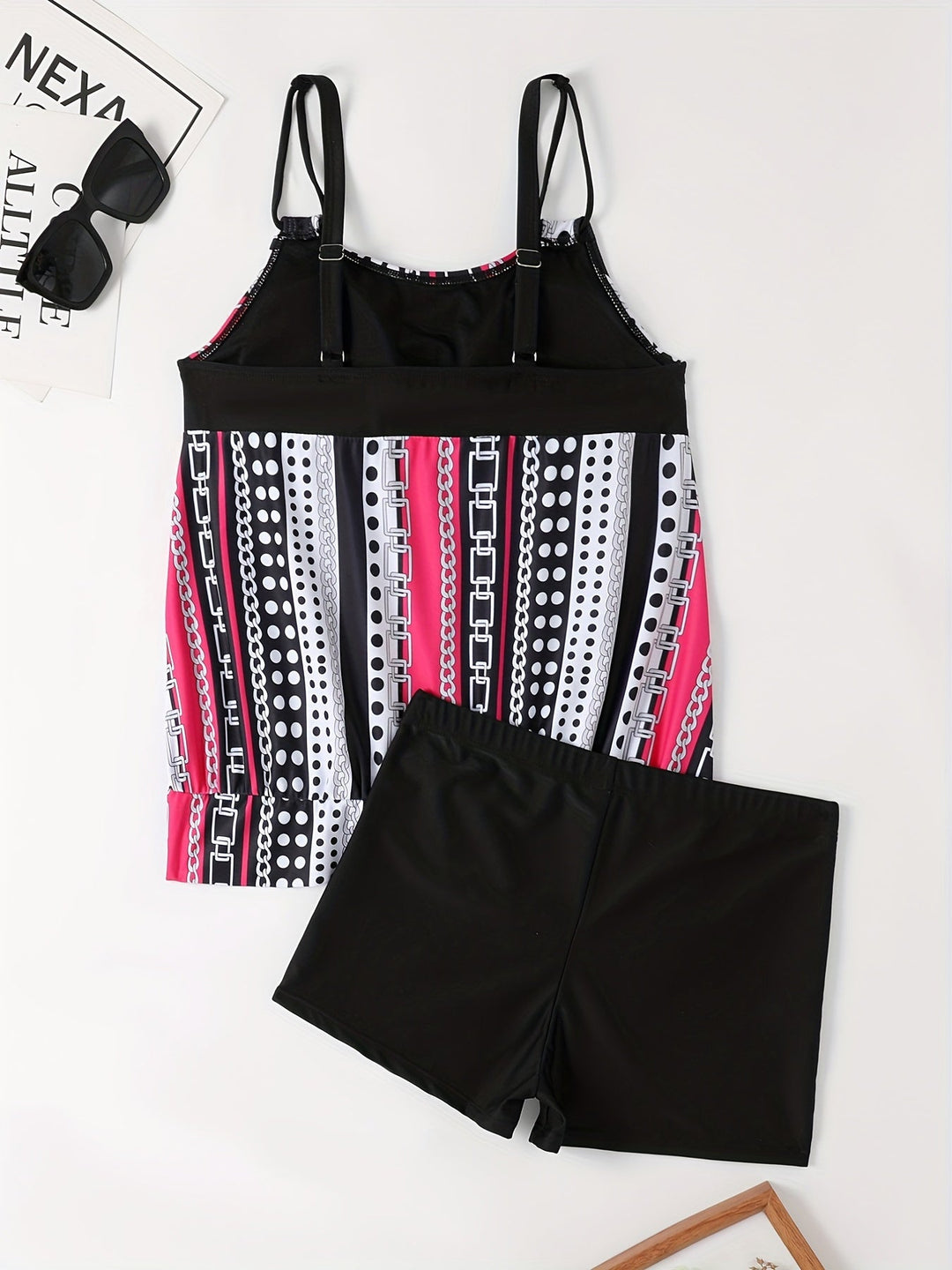 Drune | Tankini-Set mit Streifen und Punkten