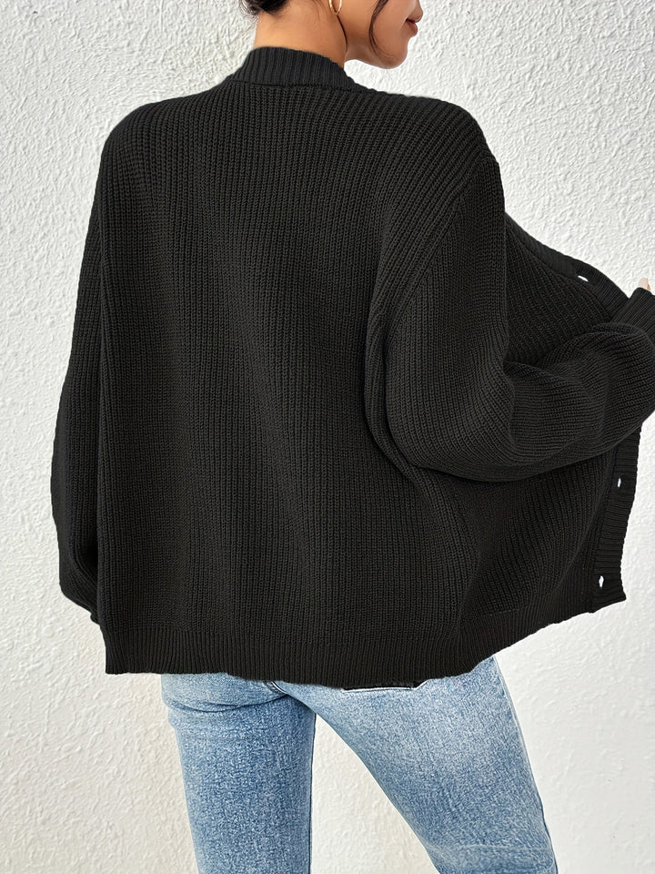 Drune | warmer Strickwaren-Woll-Sweater-Cardigan für Damen - Ideal für jede Jahreszeit