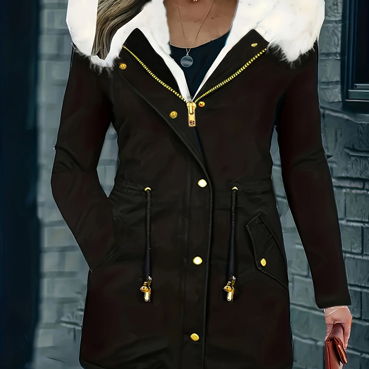 Drune | Freizeitjacke mit Kapuze und Kunstfell