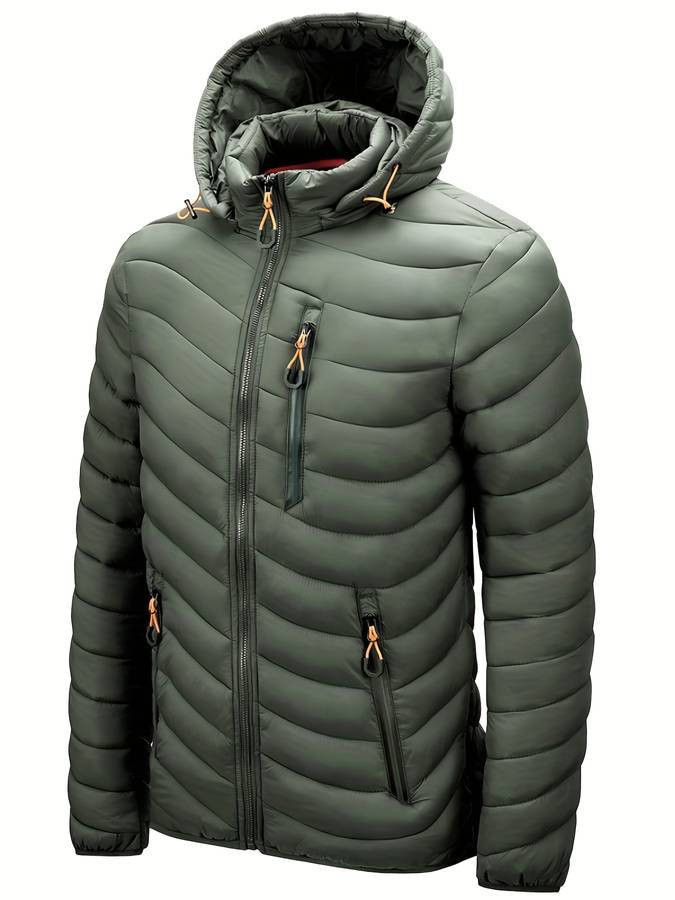 Drune | Wintermantel Mit Reißverschluss Taschen