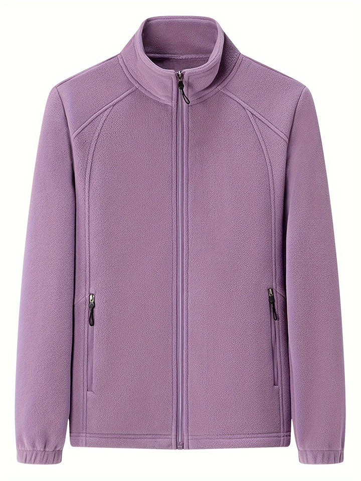 Drune | Plüsch Damen Outdoorjacke mit Hohem Kragen und Langen Ärmeln