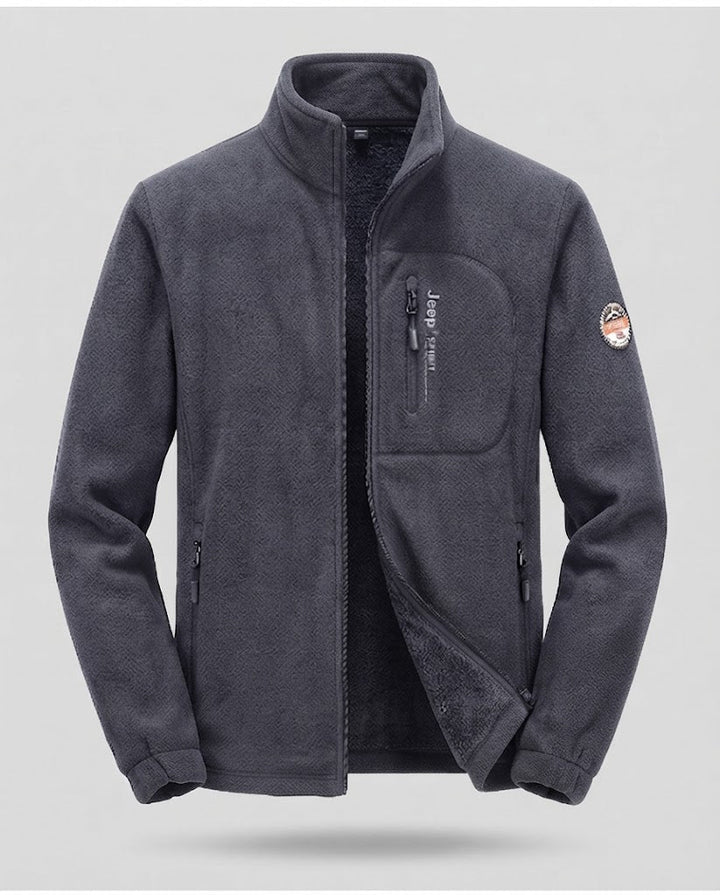 Herren Fleecejacke mit hohem Kragen Drune