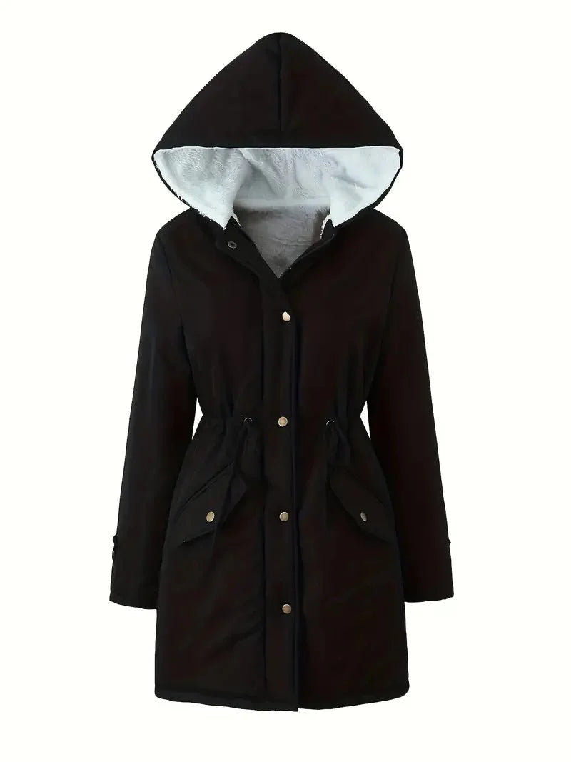Drune | Fleece-Futter Parka - Warm & Leicht - Verstellbare Taille - Legere Winterbekleidung