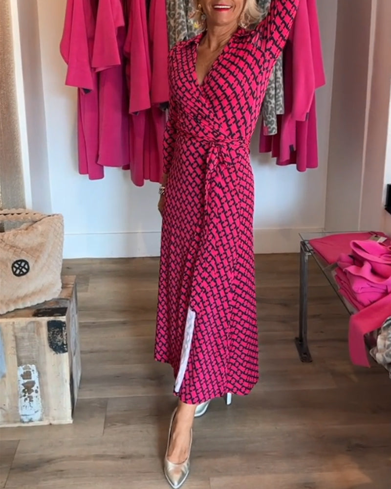 Drune | Maxikleid mit V-Ausschnitt