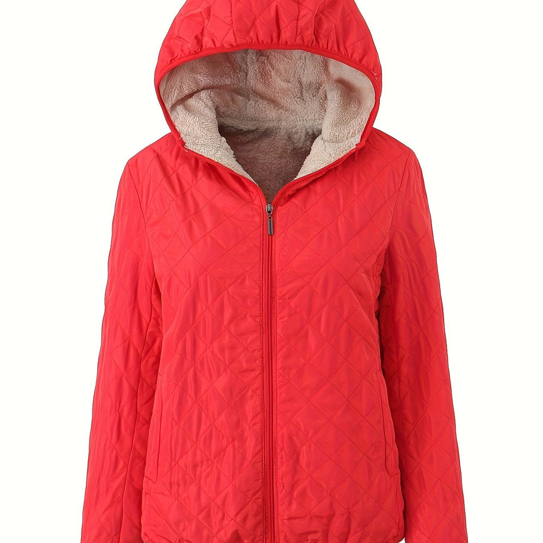 Drune | Steppjacke mit Reißverschluss und Kapuze