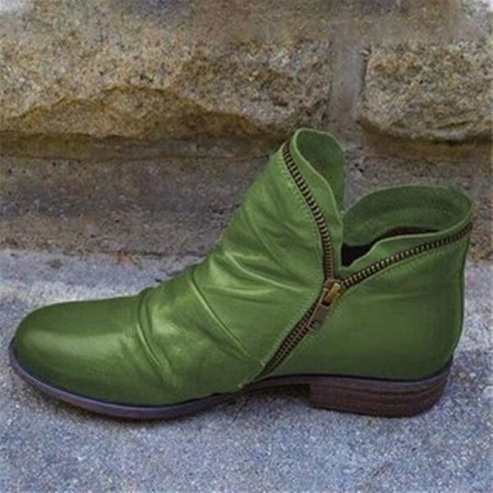 Drune | lederstiefel mit reißverschluss